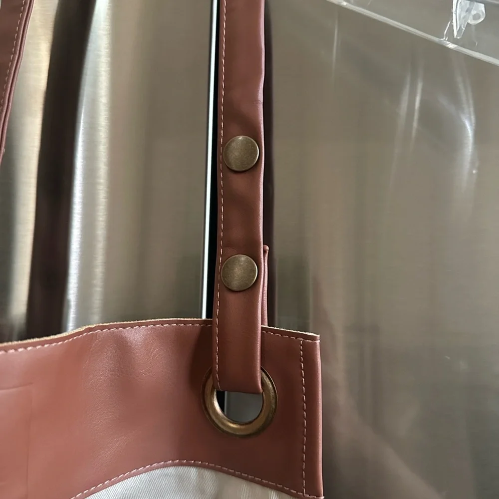 New Nespresso Barista Apron  Beige with Brown Straps unisex ☕️ - Picture 7 of 8